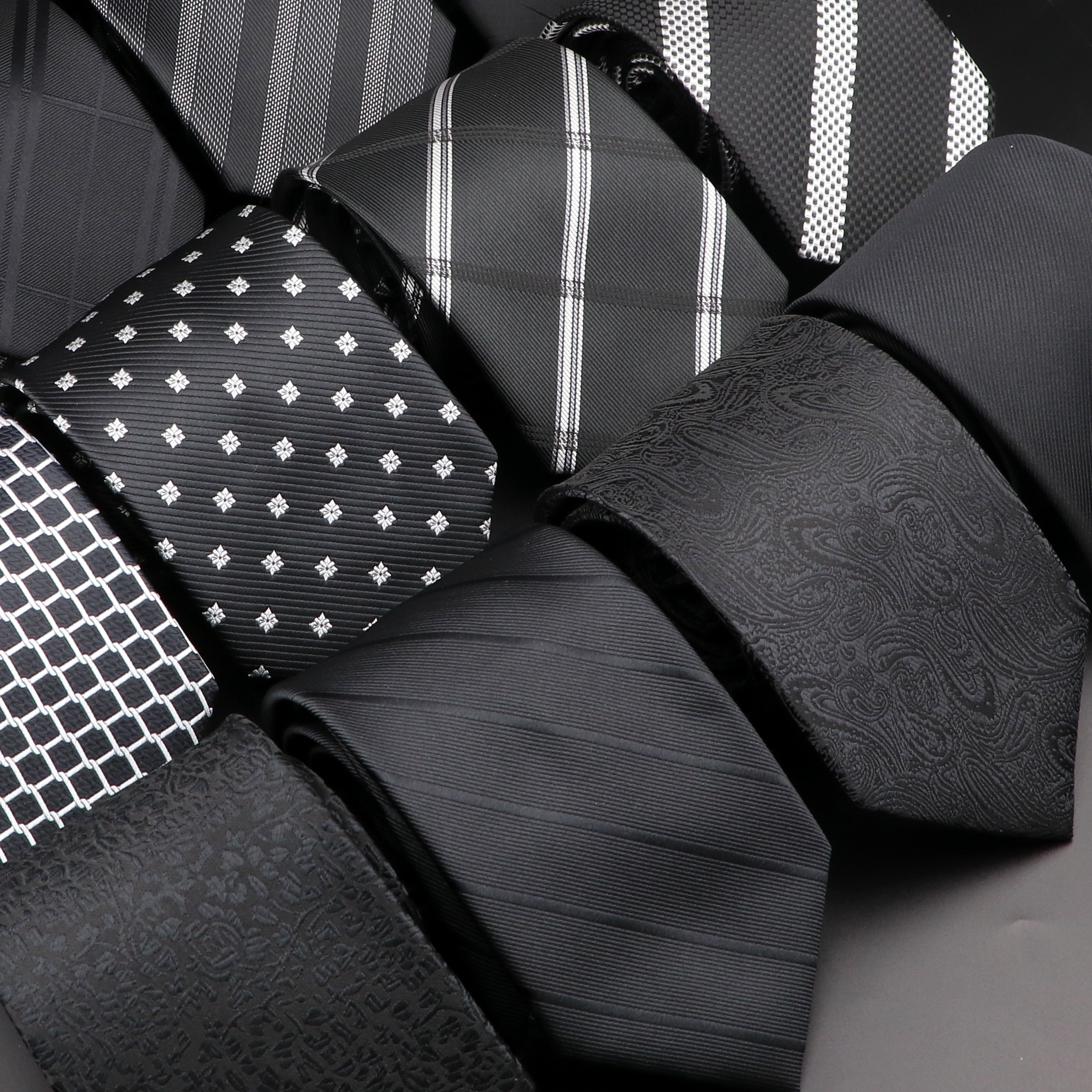 Skinny Tie Men - New Design Wedding Men Tie Black