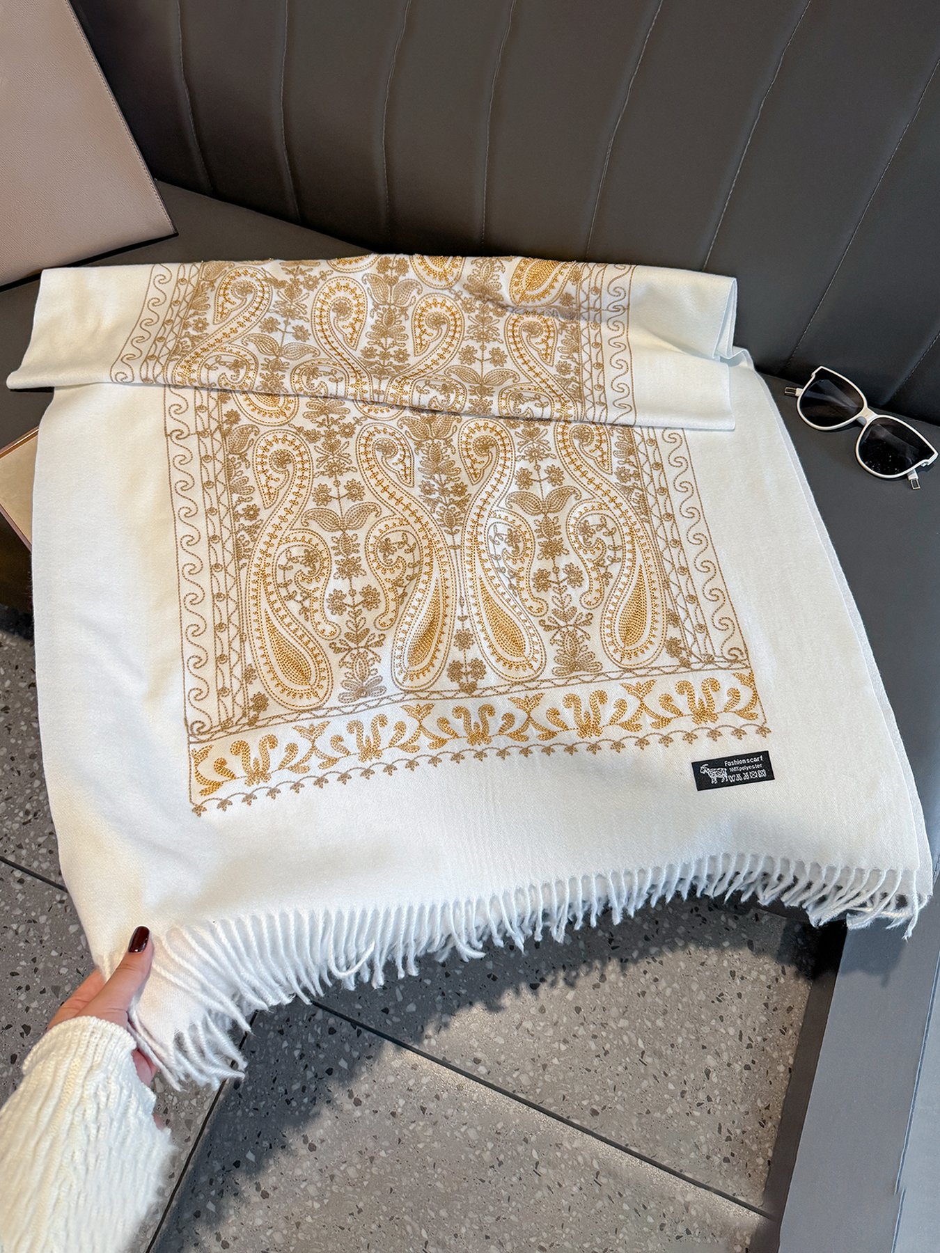 Luxury Thick Warm Paisley Pash - Woven Scarf Blanket reseña y precio