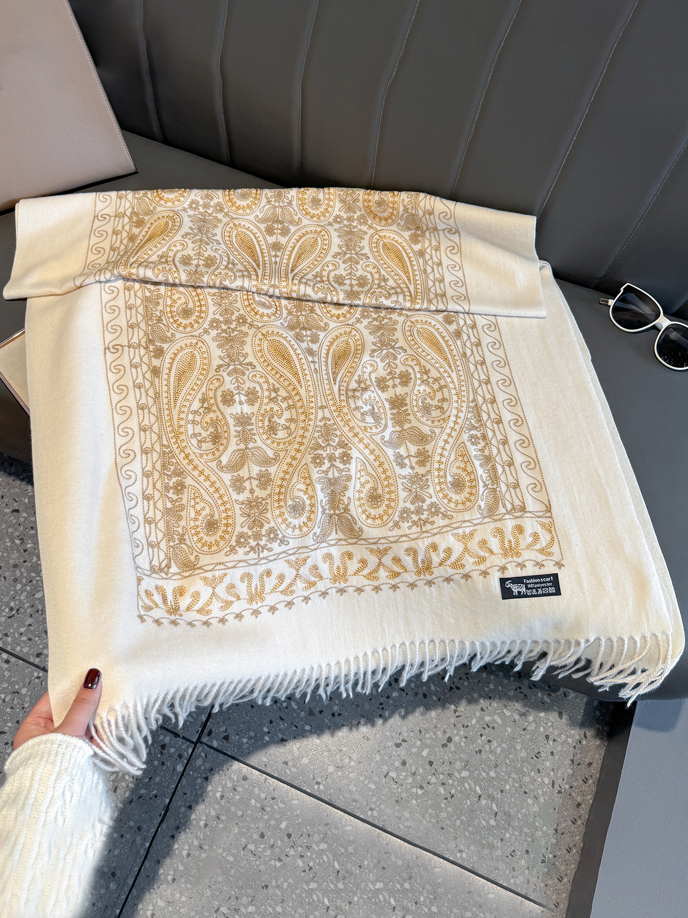 Luxury Thick Warm Paisley Pash - Woven Scarf Blanket reseña y precio
