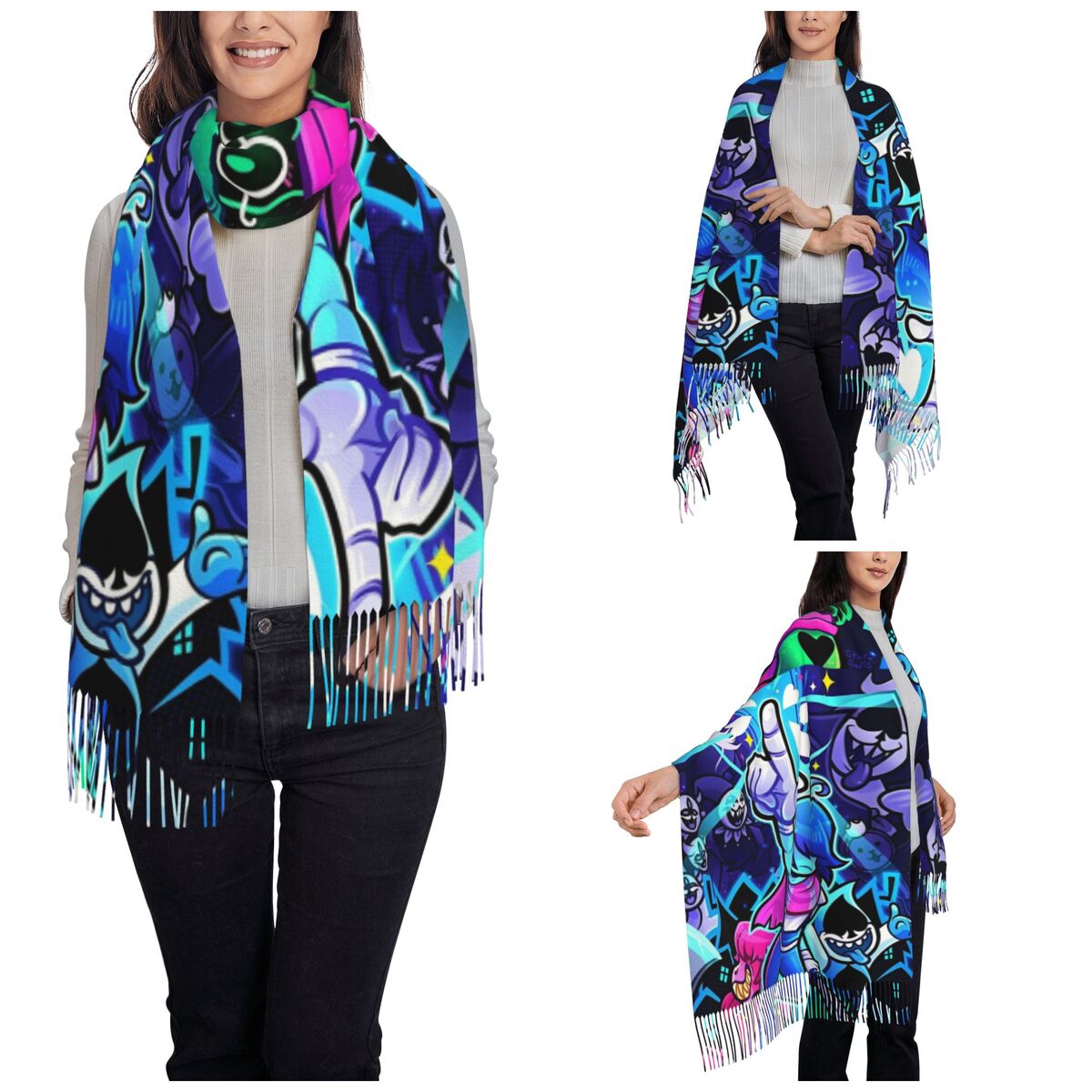 Deltarunes  Shawl Wraps Womens - Pashmina Wrap Large reseña y precio