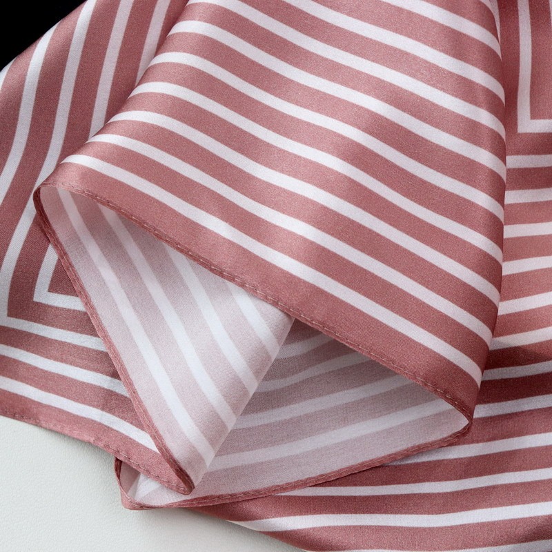 100% Pure Silk Scarf Women Hij - Silk Tie Striped reseña y precio