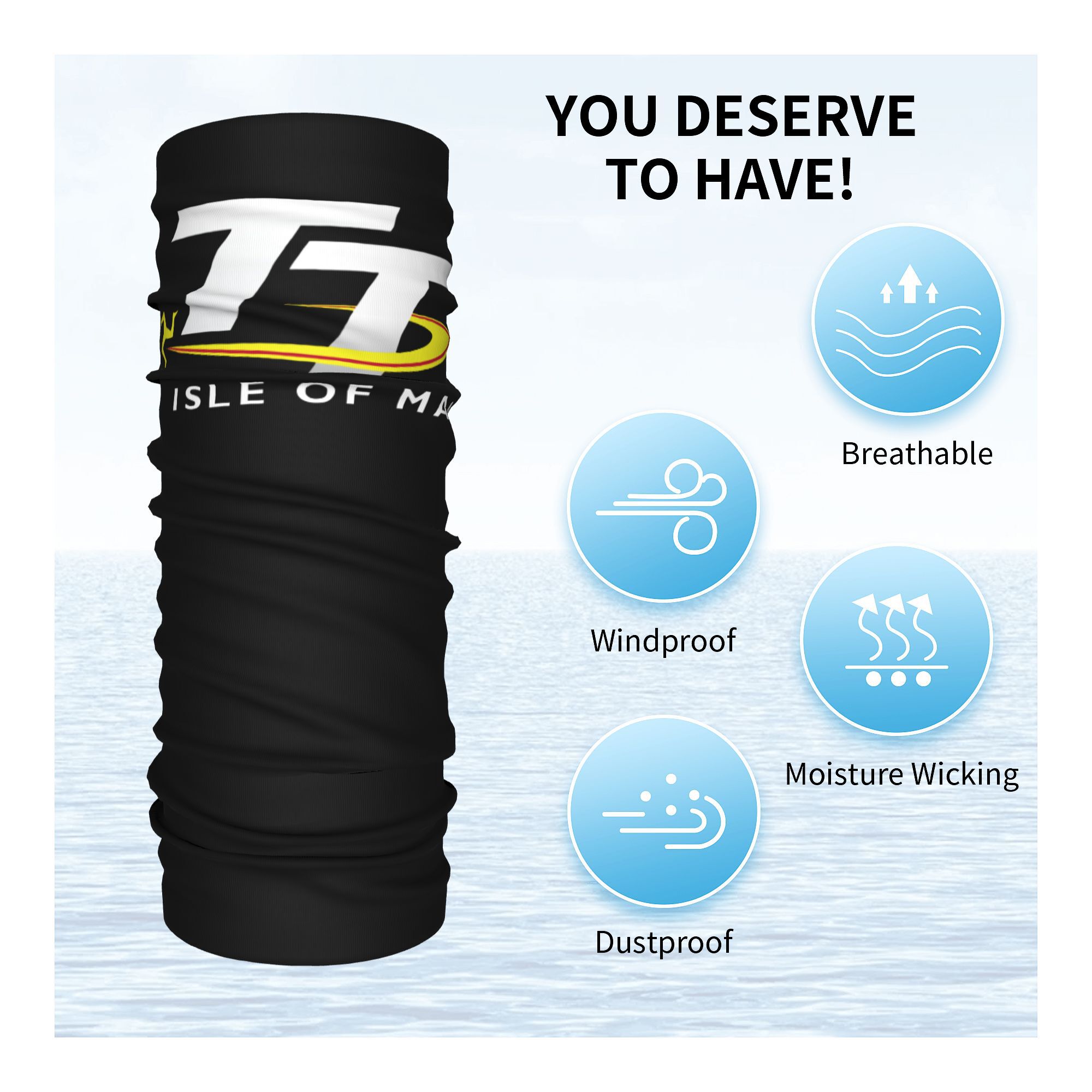 Custom Motorcycle Sport Isle o - Neck Warmer Tube reseña y precio