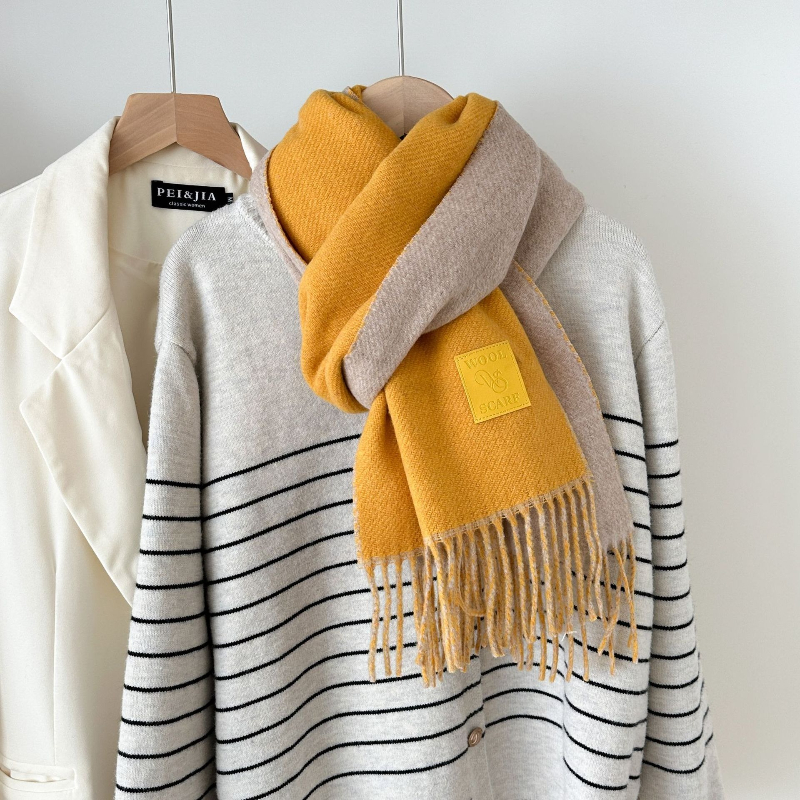 New Luxury Design Wool Scarf W - Muffler Men Wool reseña y precio