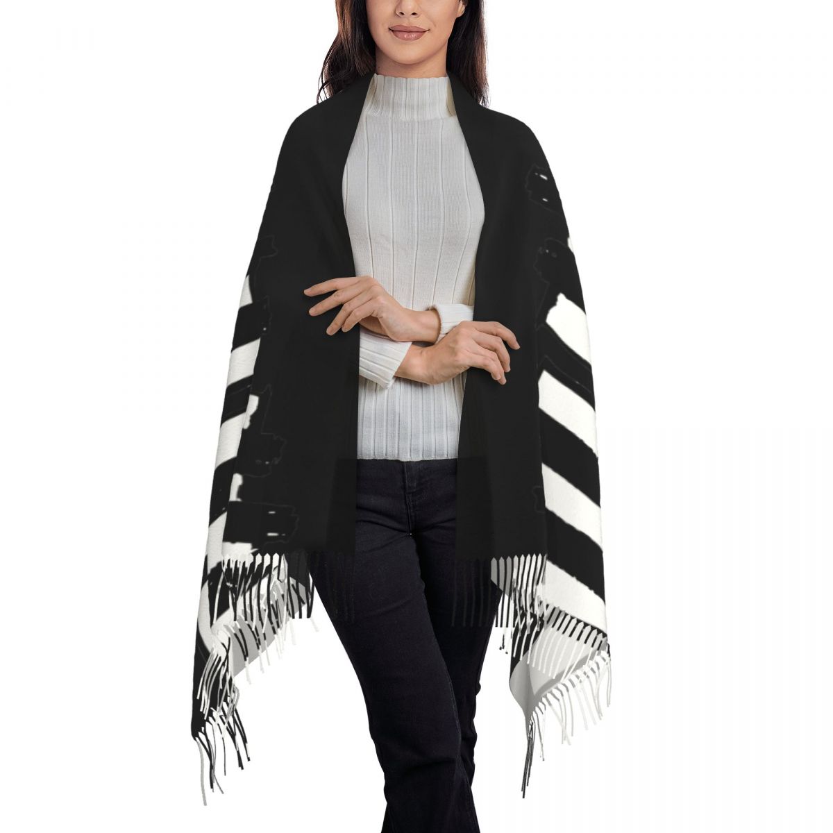 Minimalistic Piano Keys Scarf  - Pashmina Wrap Large reseña y precio