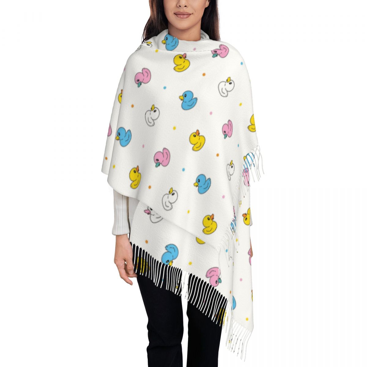 Women's Scarf with Tassel Cute - Pashmina Wrap Large reseña y precio