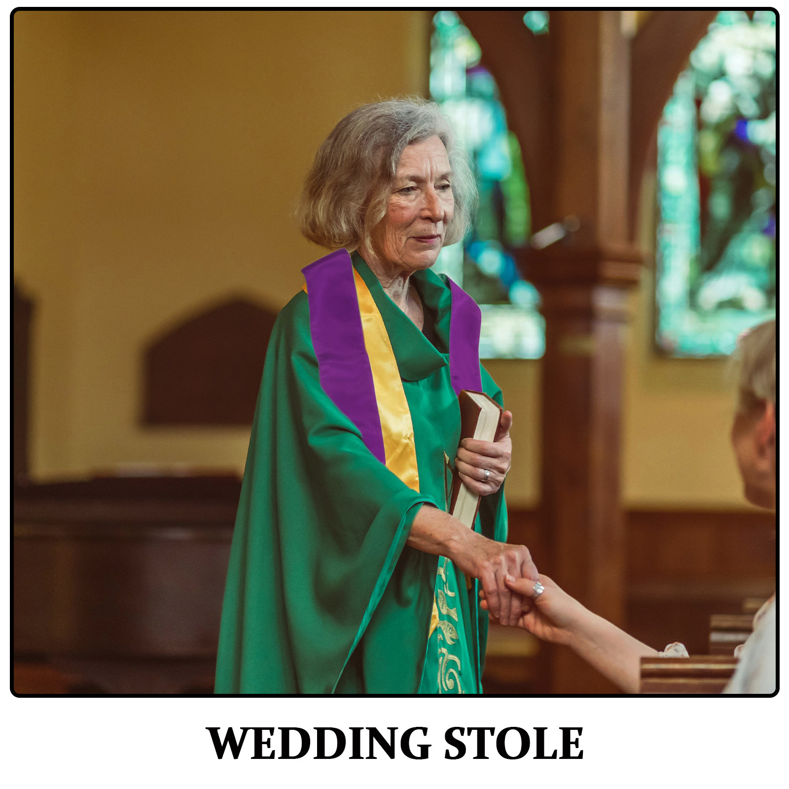 Reversible Wedding Pastor Stol - Stole Wedding Shawl reseña y precio
