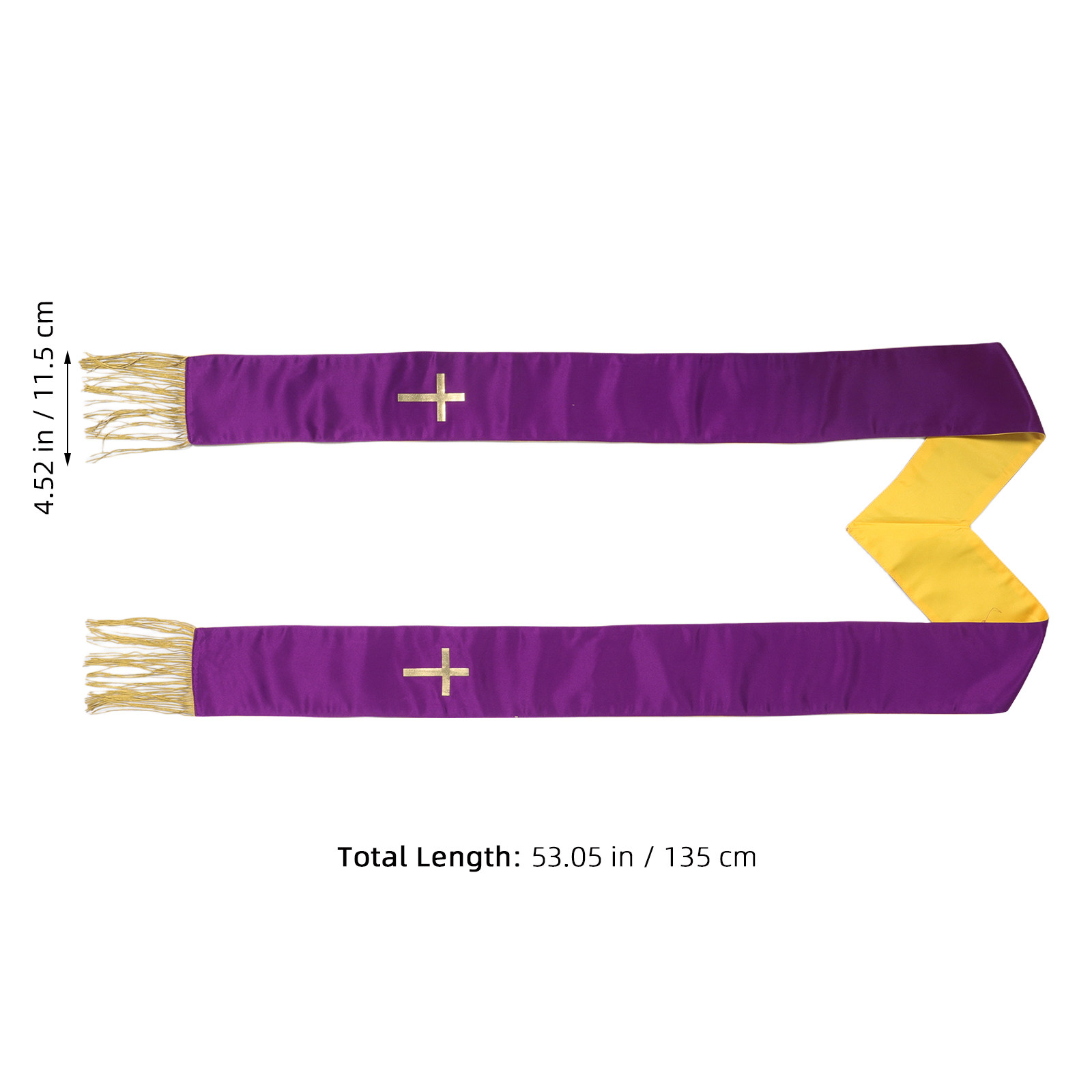 Reversible Wedding Pastor Stol - Stole Wedding Shawl reseña y precio