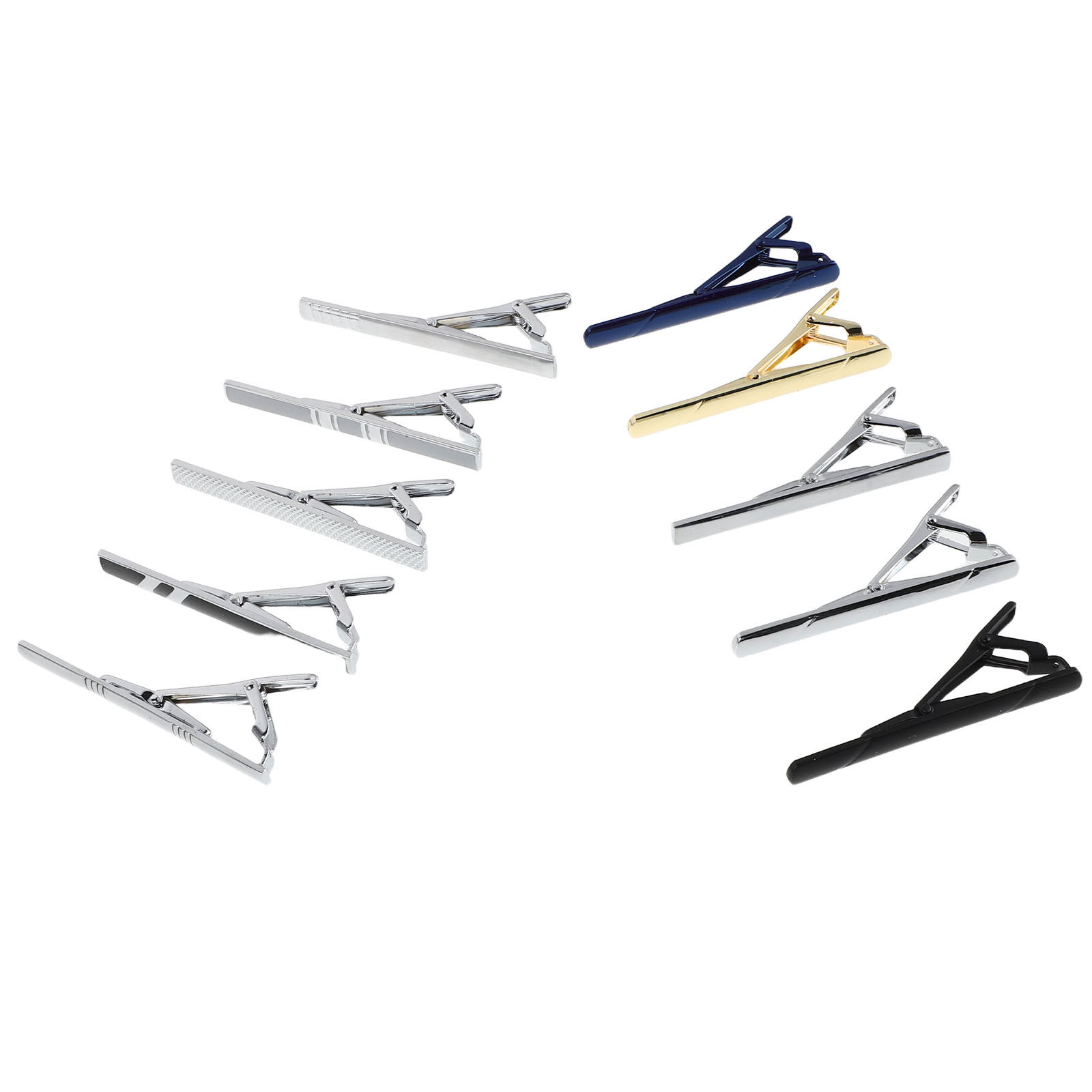 10Pcs Tie Clip Set for Men Ele - Tie Bar Set Gift reseña y precio