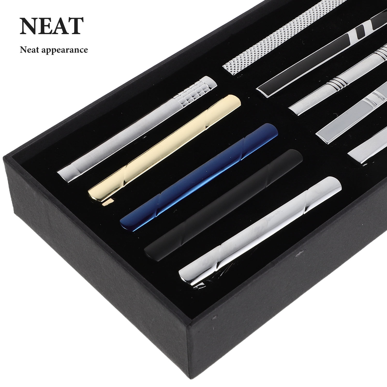 10Pcs Tie Clip Set for Men Ele - Tie Bar Set Gift reseña y precio