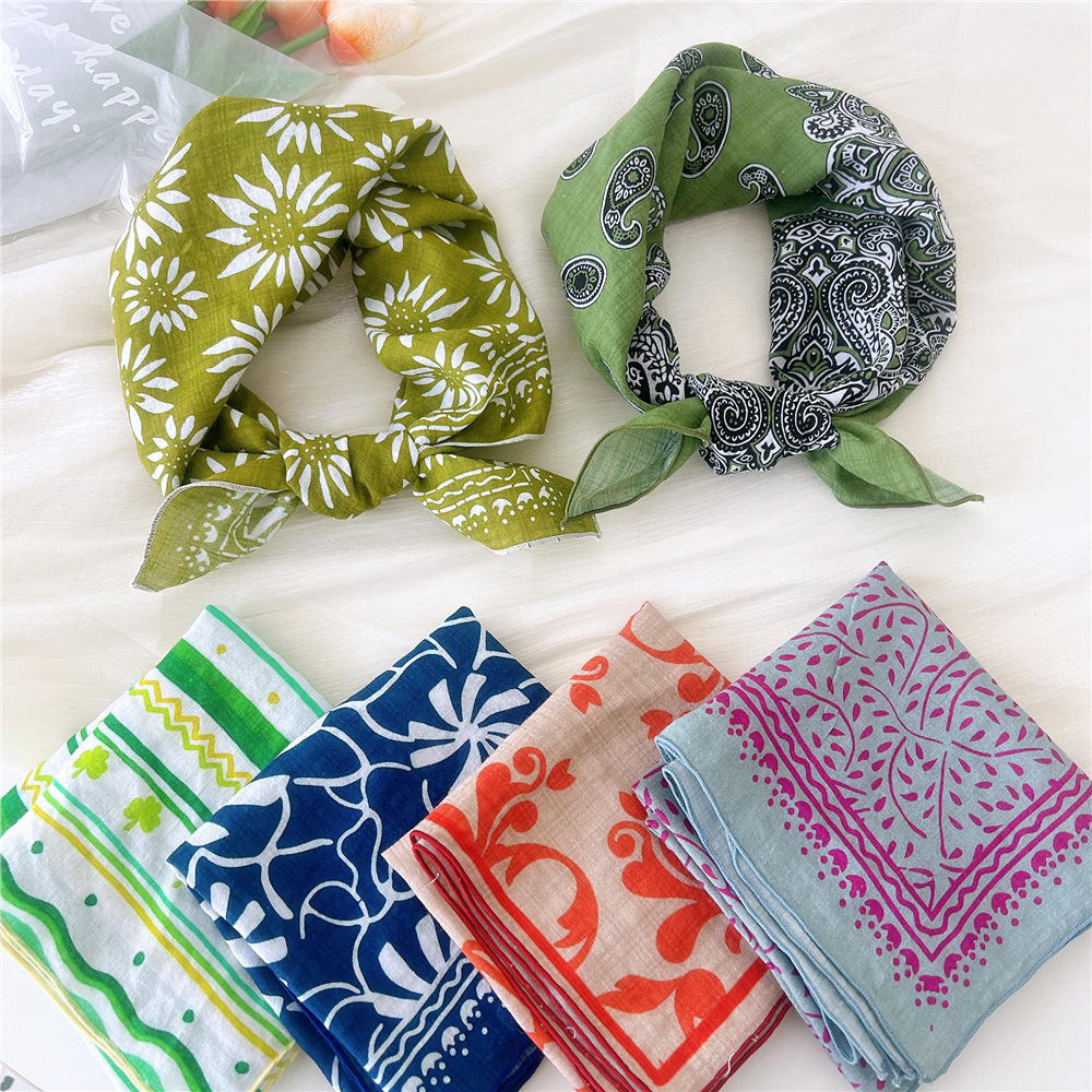 Luxury Floral Print Cotton Lin - Bandana Cotton reseña y precio