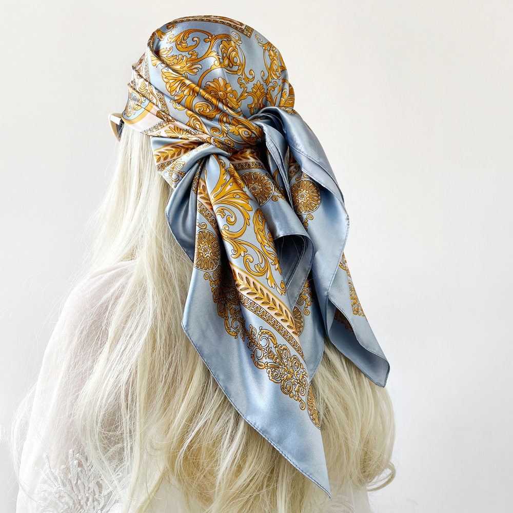 Silk Shawl Satin Square Scarf  - Silk Neck Scarf reseña y precio