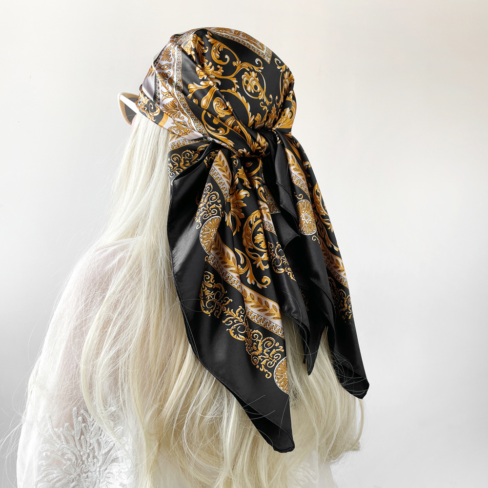 Silk Shawl Satin Square Scarf  - Silk Neck Scarf reseña y precio