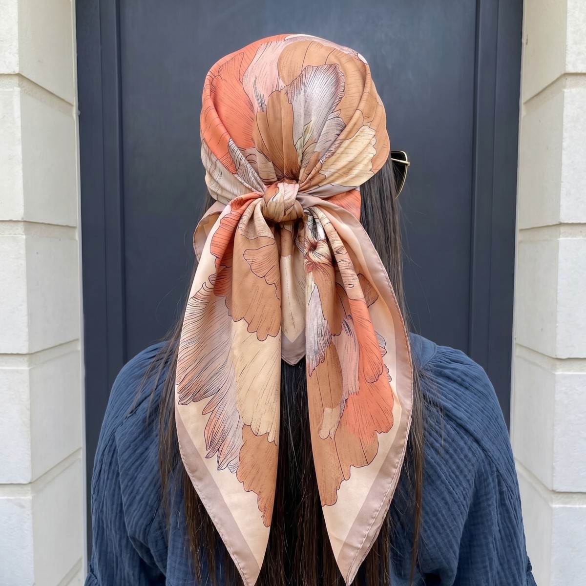 Women Silk Square Scarf Lady B - Pashmina Wrap Large reseña y precio