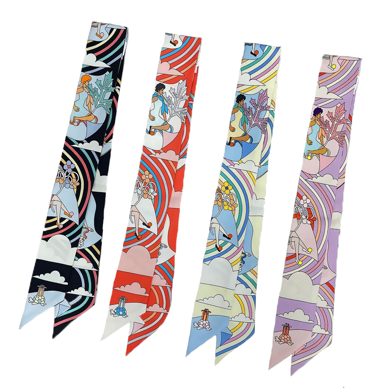 Women 100% Mulberry Silk Scarf - Ascot Neck Scarf reseña y precio