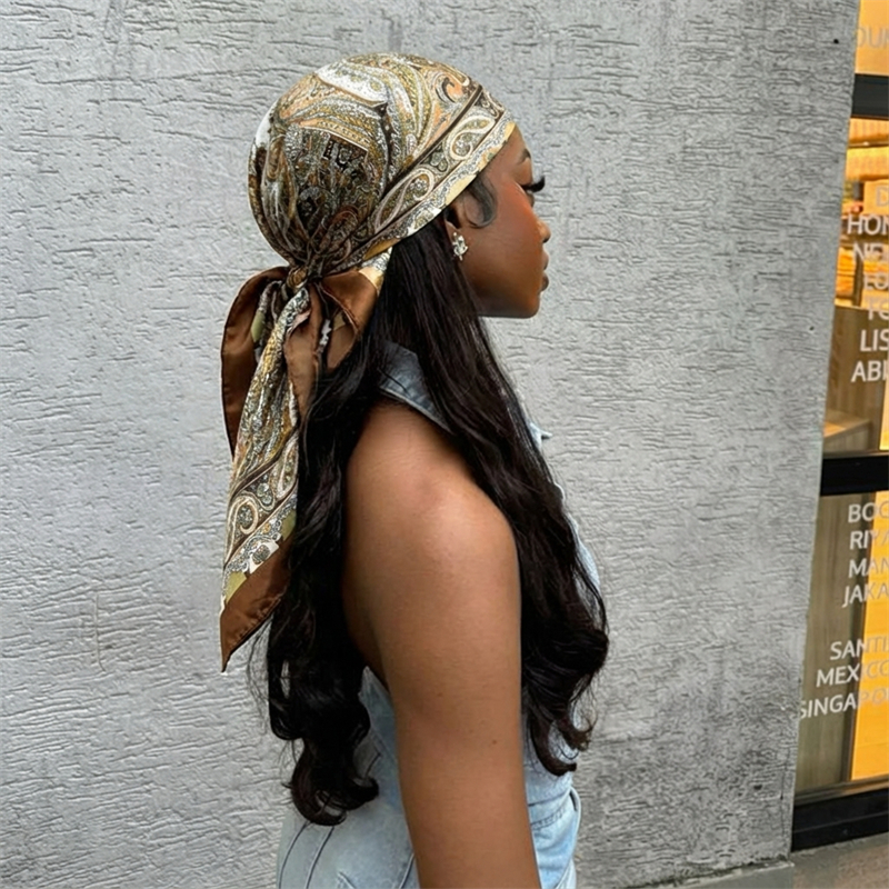 Women Spring Summer Square Sca - Silk Neck Scarf reseña y precio