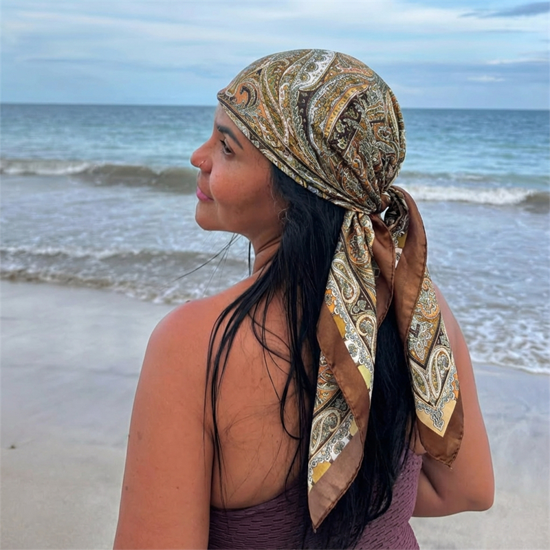 Women Spring Summer Square Sca - Silk Neck Scarf reseña y precio