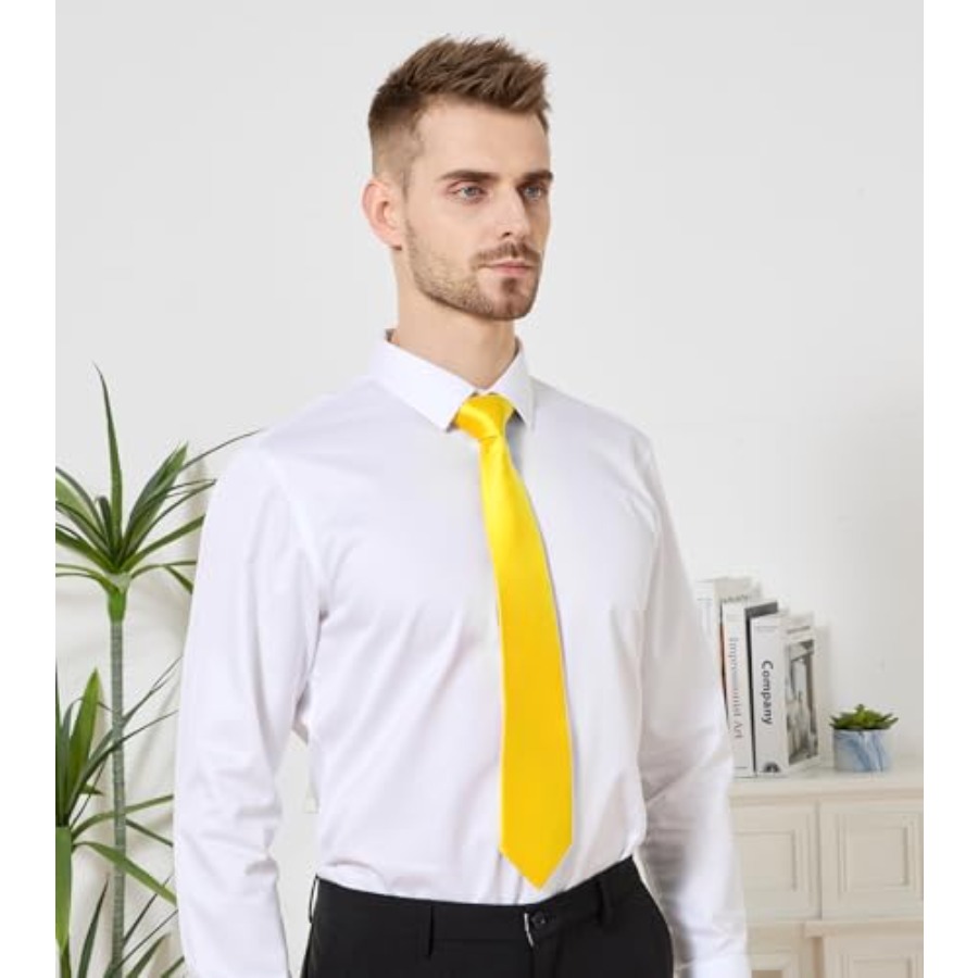 Men's Tie Set Solid Pure Color - Pocket Square Set reseña y precio