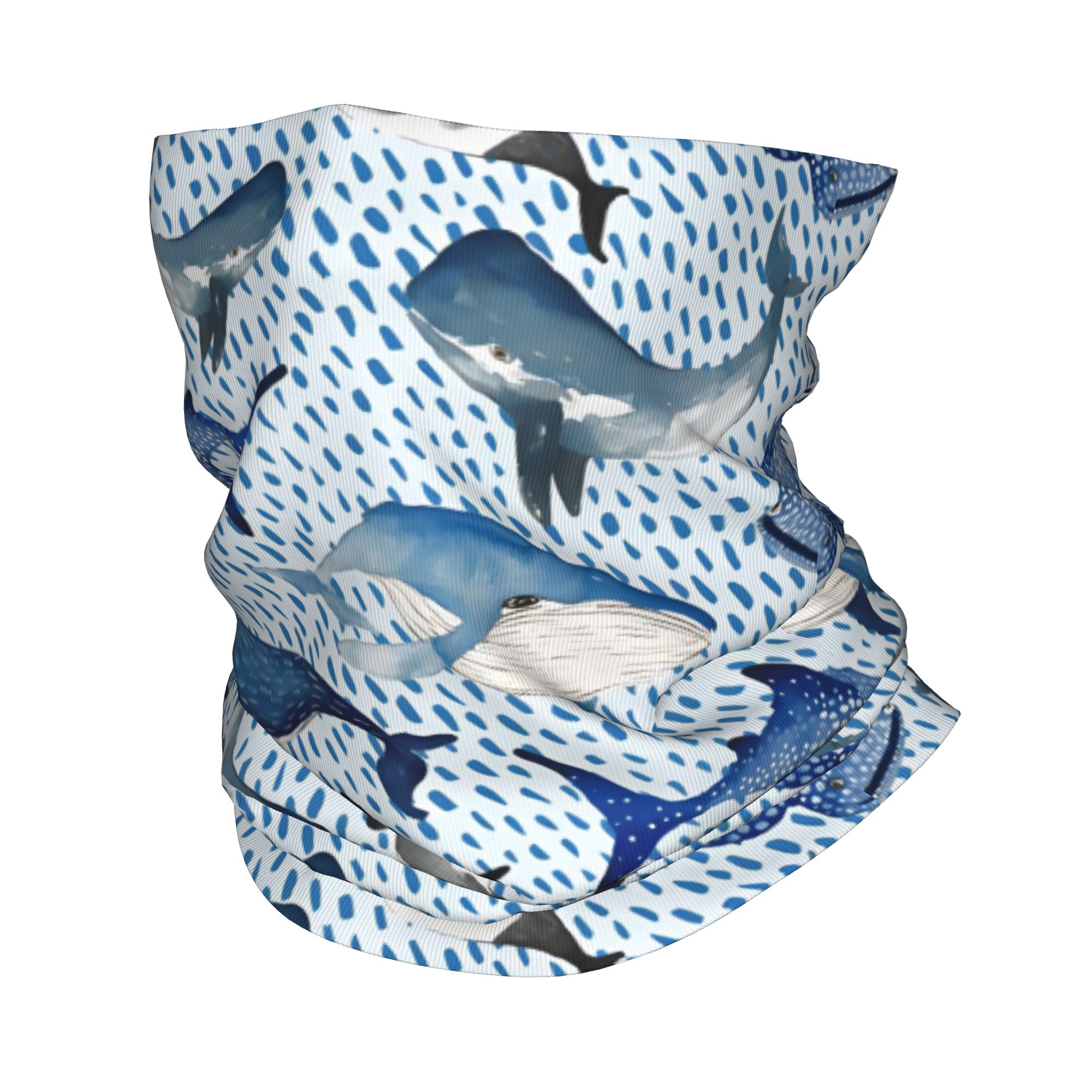 Custom Blue Watercolour Shark  - Neck Warmer Tube reseña y precio