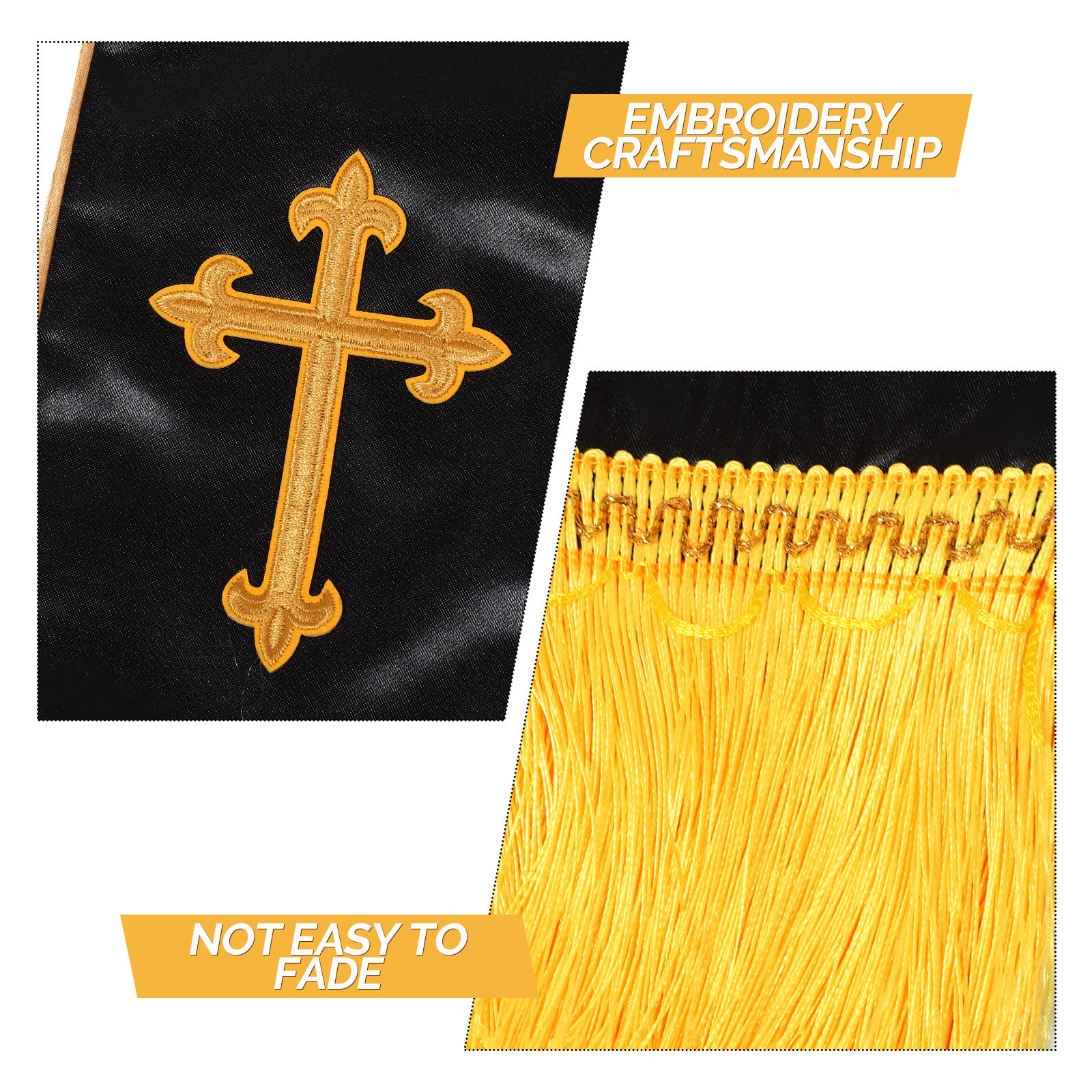 Embroidered Wedding Officiant  - Stole Wedding Shawl reseña y precio