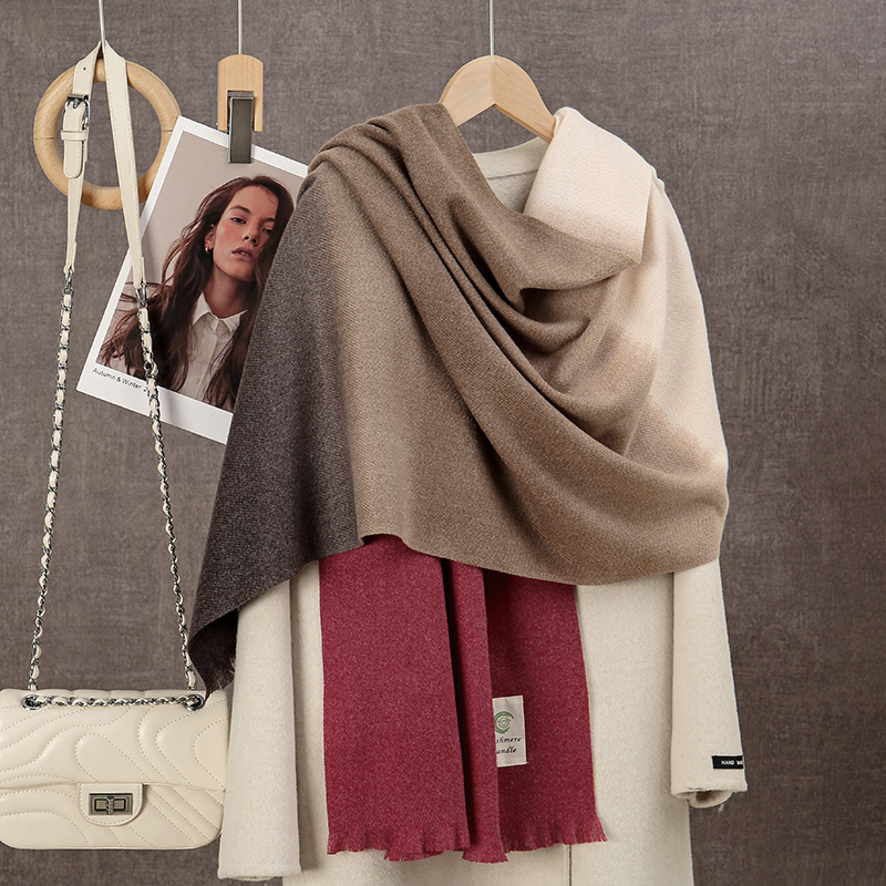 New 2024 Gradient Cashmere Sca - Woven Scarf Blanket reseña y precio