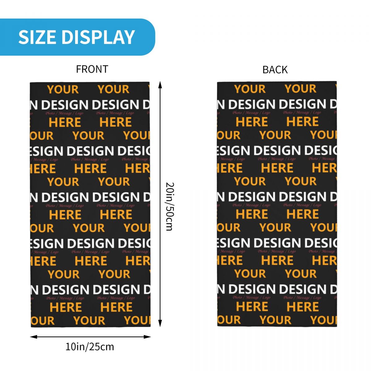 Custom Your Design Here Bandan - Neck Warmer Tube reseña y precio