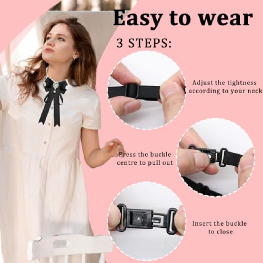 LJBFNN Bow Tie For Women, Pre- - Bow Tie Pre Tied reseña y precio
