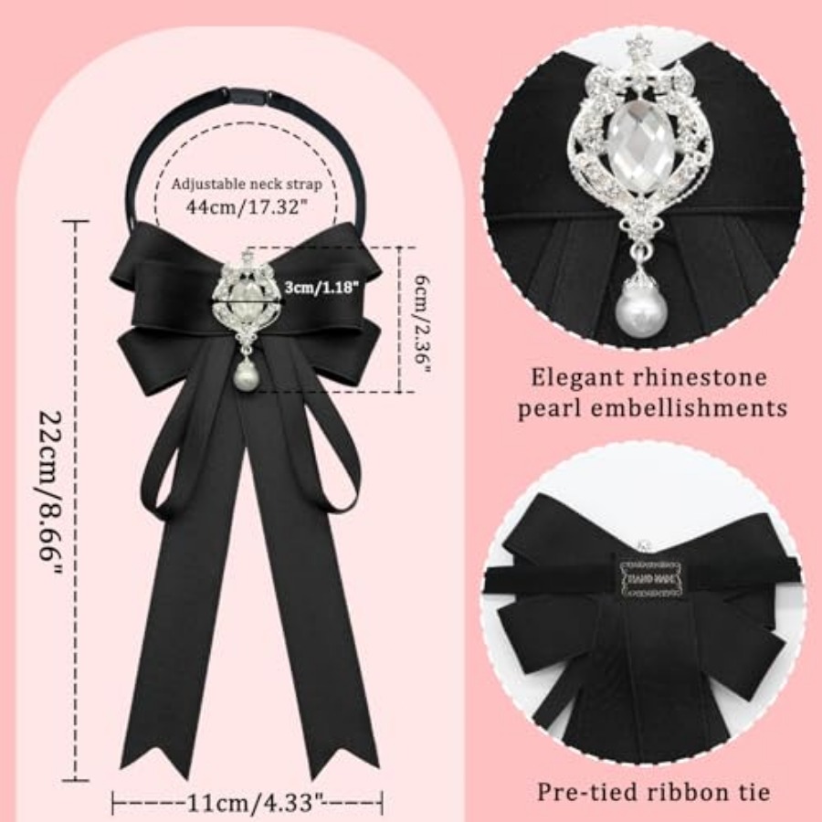 LJBFNN Bow Tie For Women, Pre- - Bow Tie Pre Tied reseña y precio