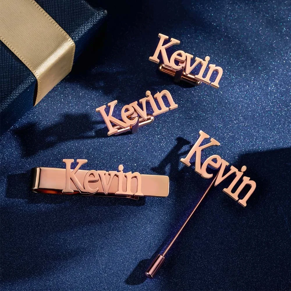 Personalized Cufflinks/Lapel P - Tie Bar Set Gift reseña y precio