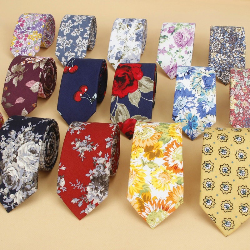 Brand New Floral Tie for Men's - Skinny Tie Men reseña y precio