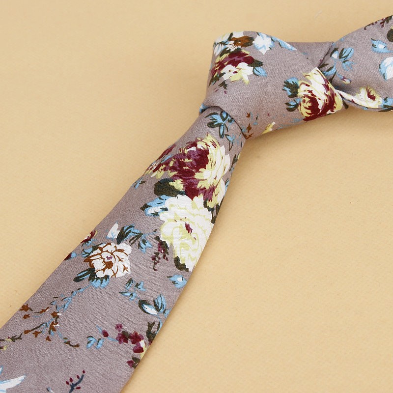 Brand New Floral Tie for Men's - Skinny Tie Men reseña y precio
