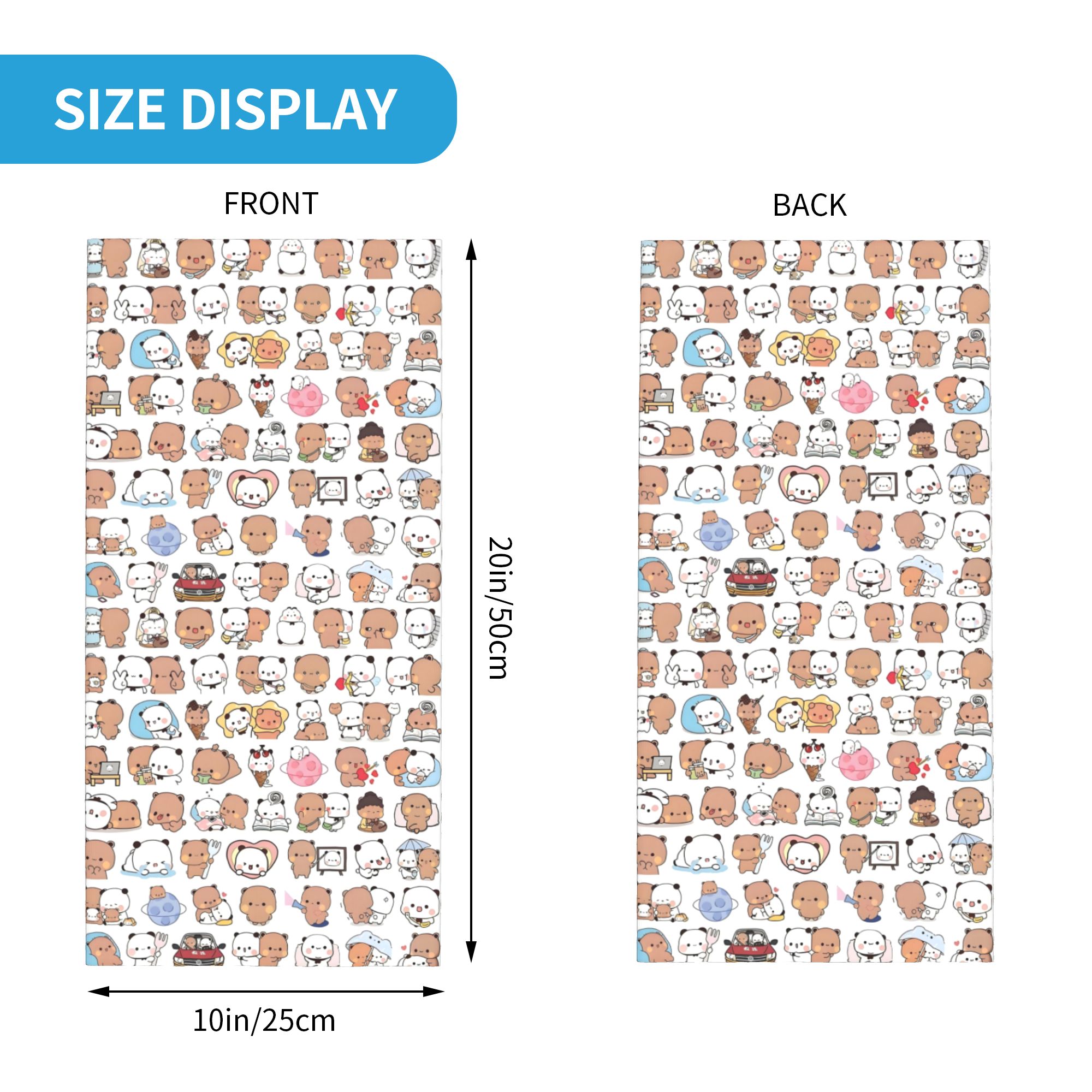 Custom Bear Cartoon Peach And  - Neck Warmer Tube reseña y precio