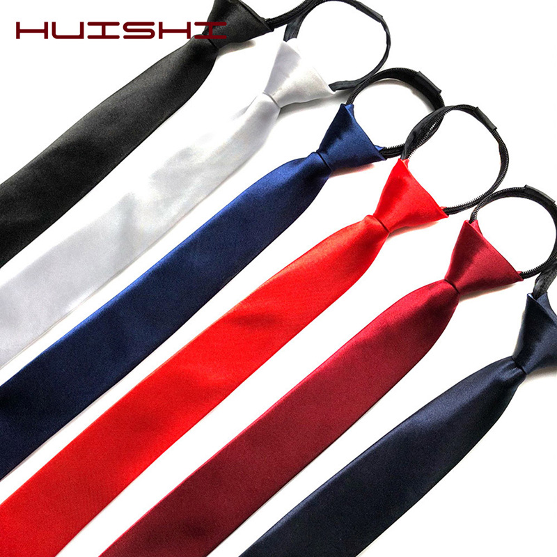 HUISHI Mens Zipper Necktie Ski - Skinny Tie Men reseña y precio