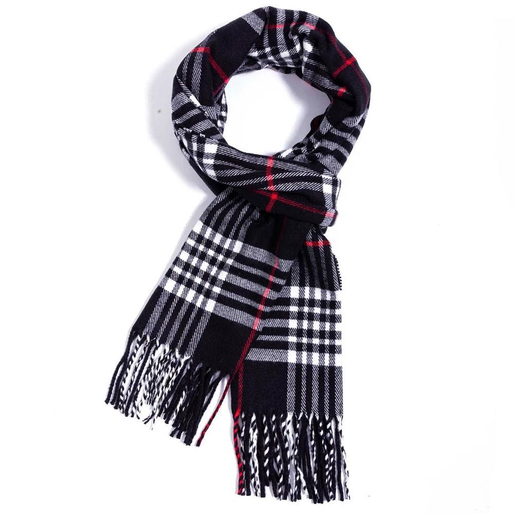 British Style Winter Scarves F - Muffler Men Wool reseña y precio