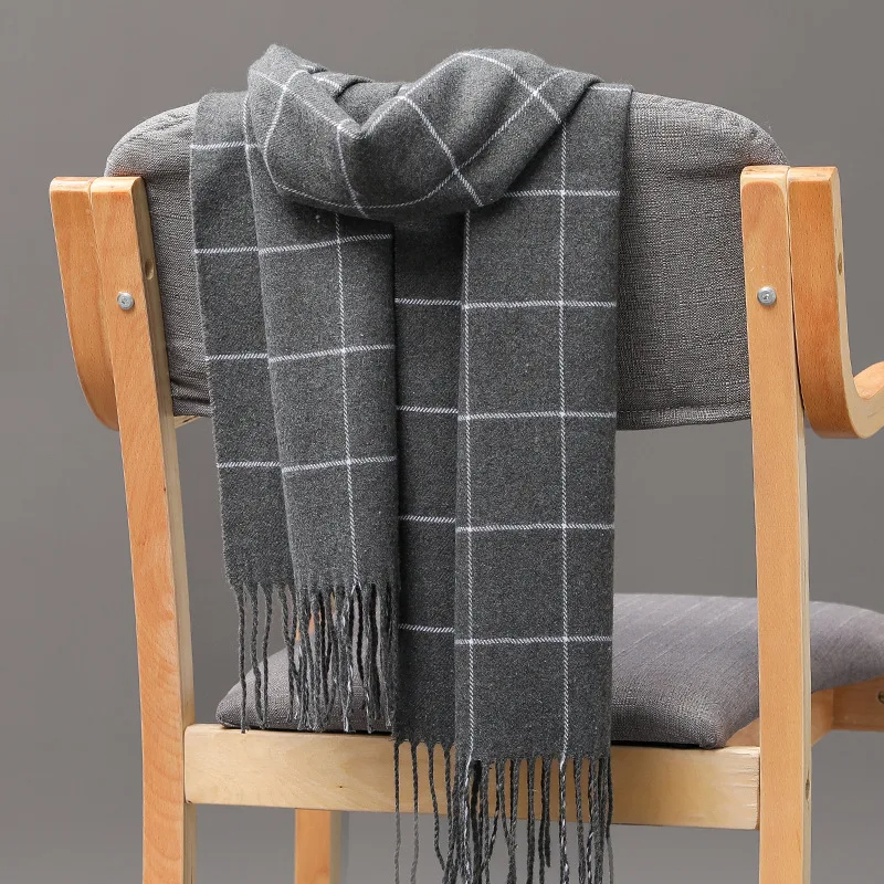2023 New Winter Men Scarf Keep - Muffler Men Wool reseña y precio