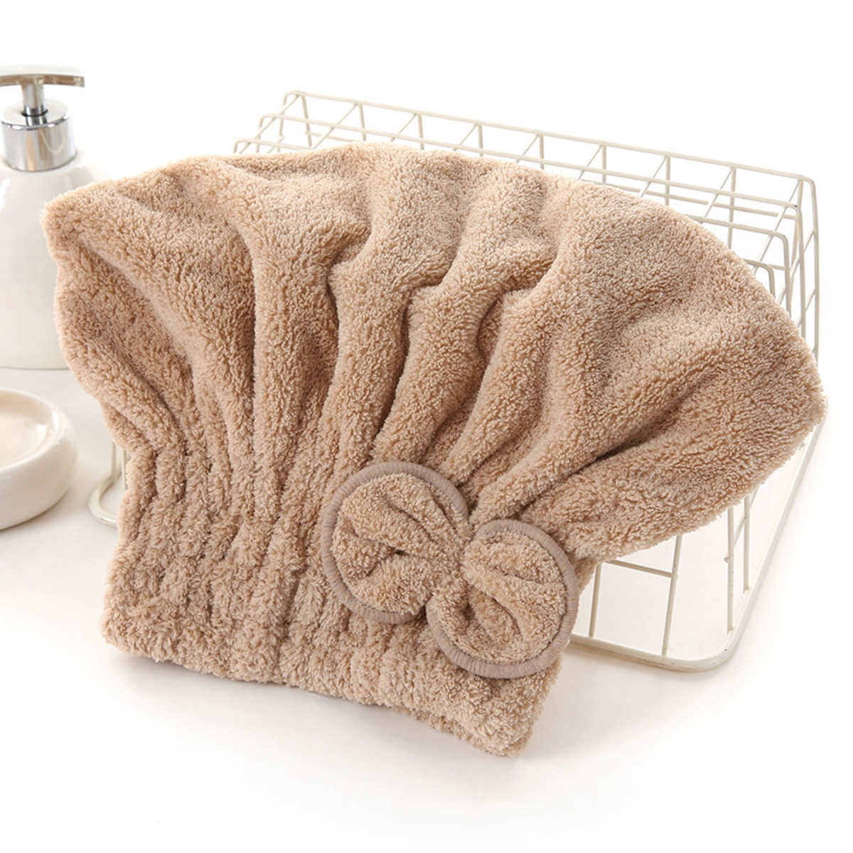 1Pc Microfiber Hair Drying Tow - Head Wrap Turban reseña y precio