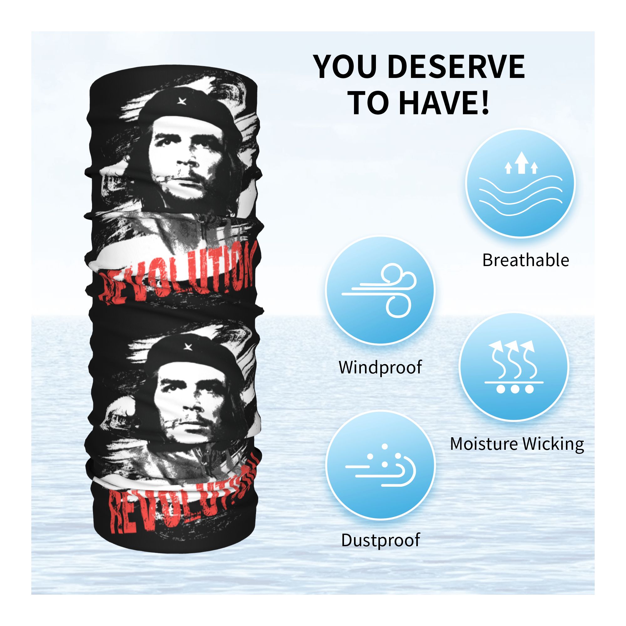 Custom Che Guevara Revolution  - Neck Warmer Tube reseña y precio