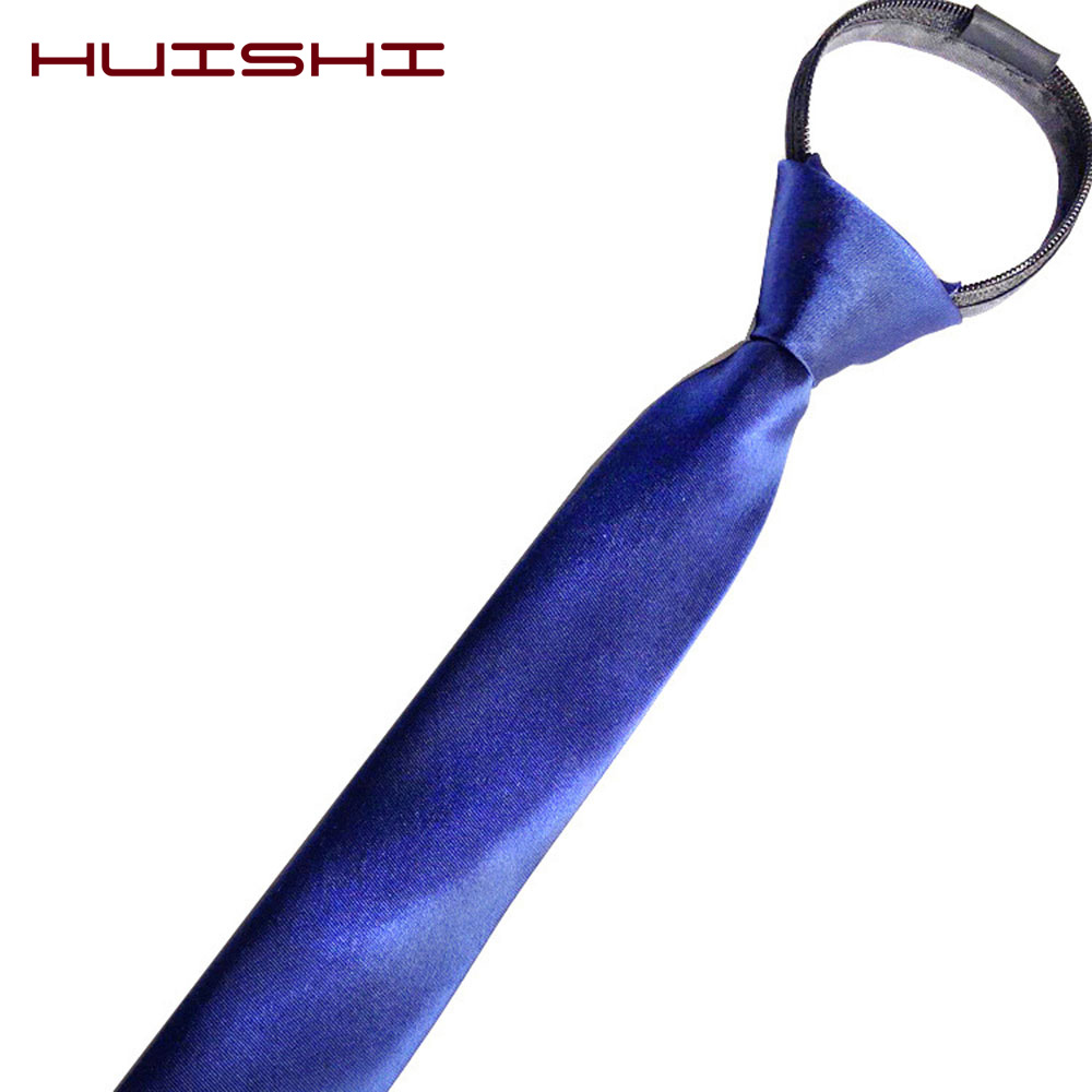HUISHI Pre-tied Zipper Tie Nec - Skinny Tie Men reseña y precio