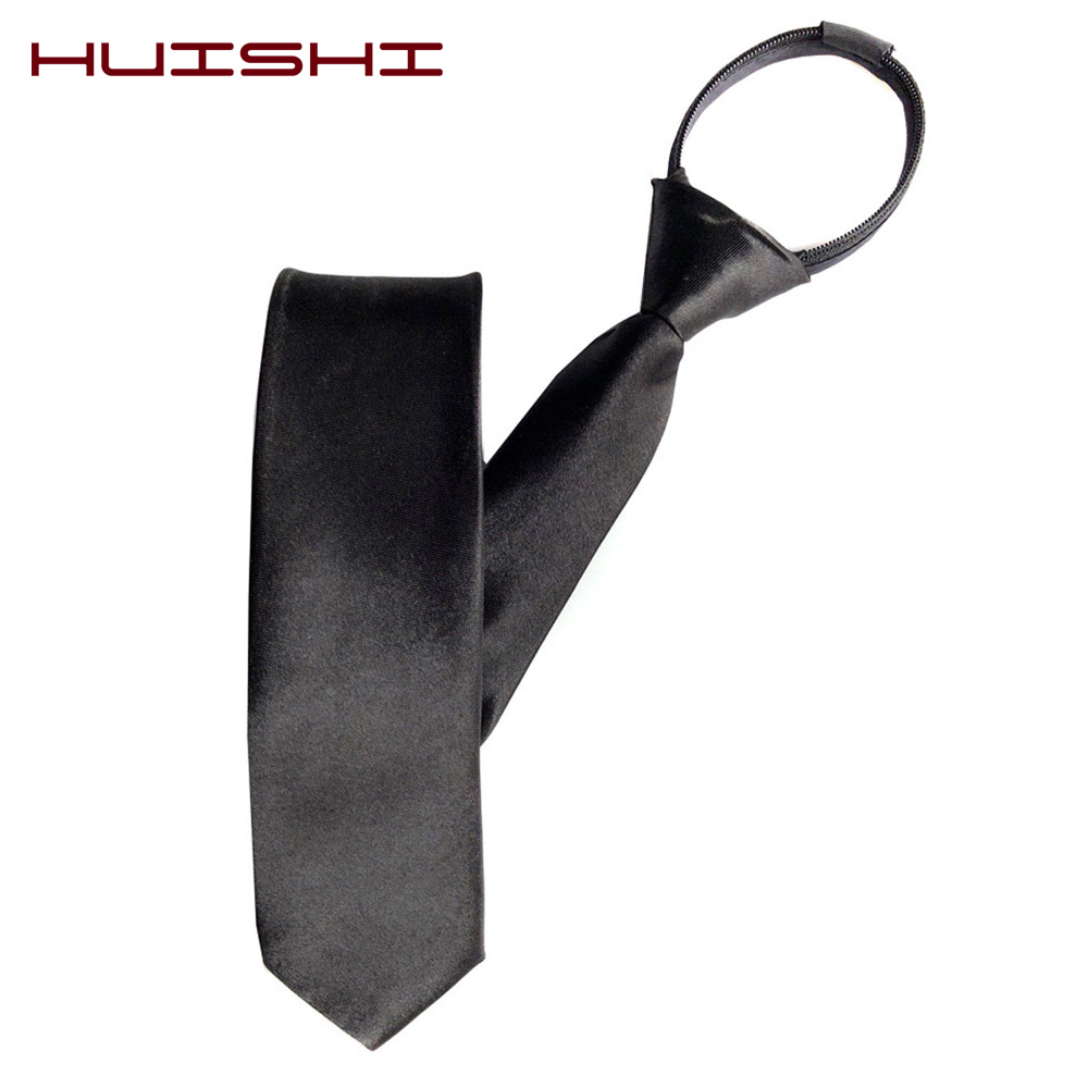 HUISHI Pre-tied Zipper Tie Nec - Skinny Tie Men reseña y precio