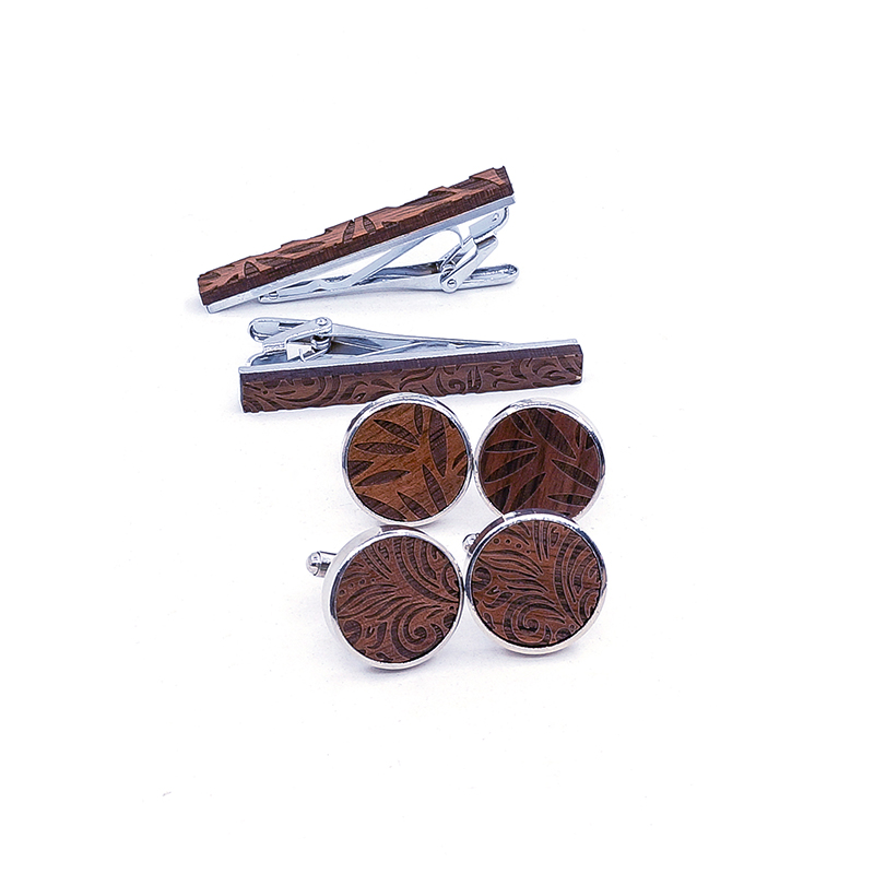2019 CUFFLINKS TIE CLIPS SET M - Tie Bar Set Gift reseña y precio