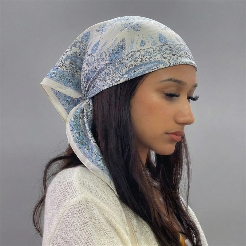 Luxury Printing Silk Square Sc - Silk Neck Scarf reseña y precio