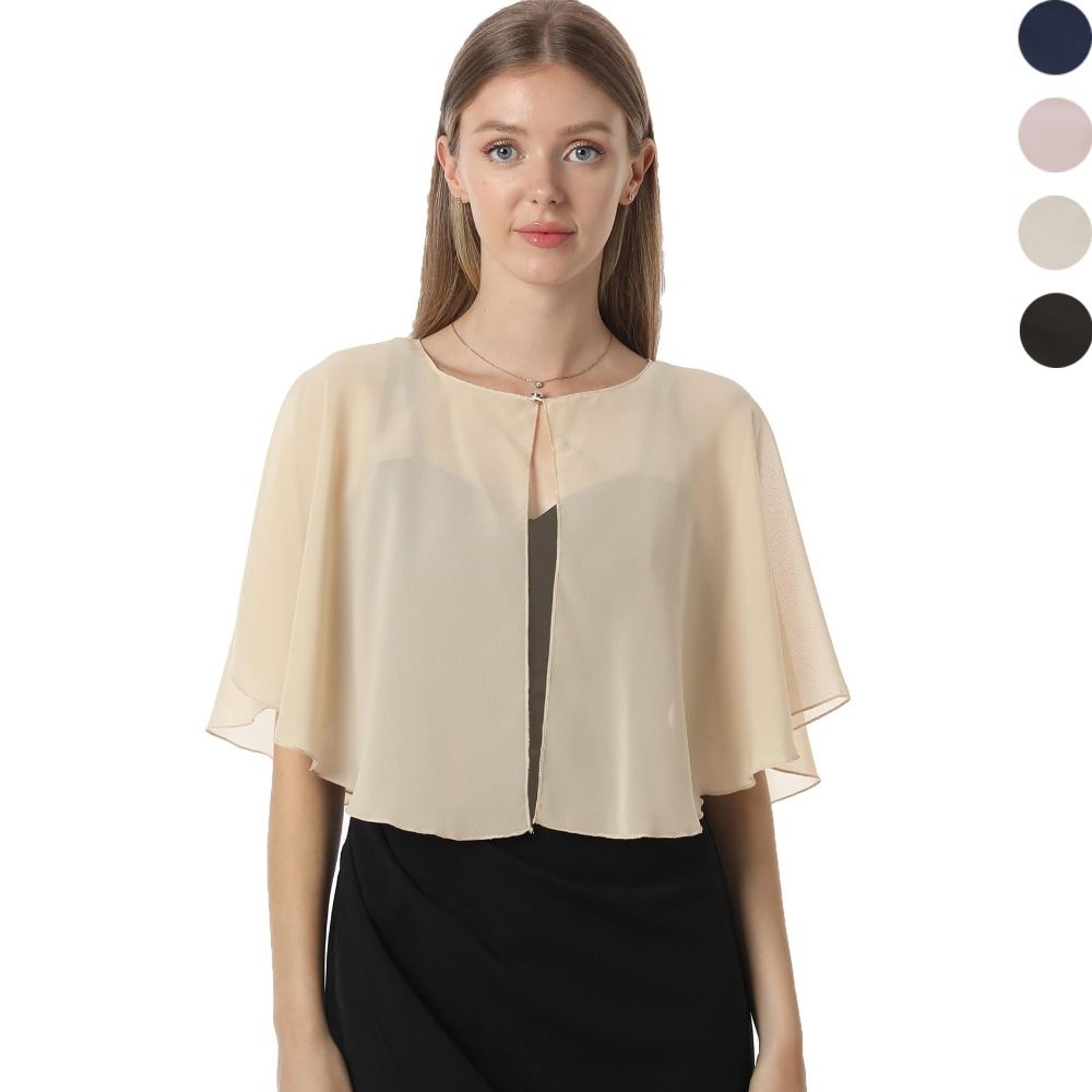 Vintage Sheer Chiffon Capelet  - Stole Wedding Shawl reseña y precio