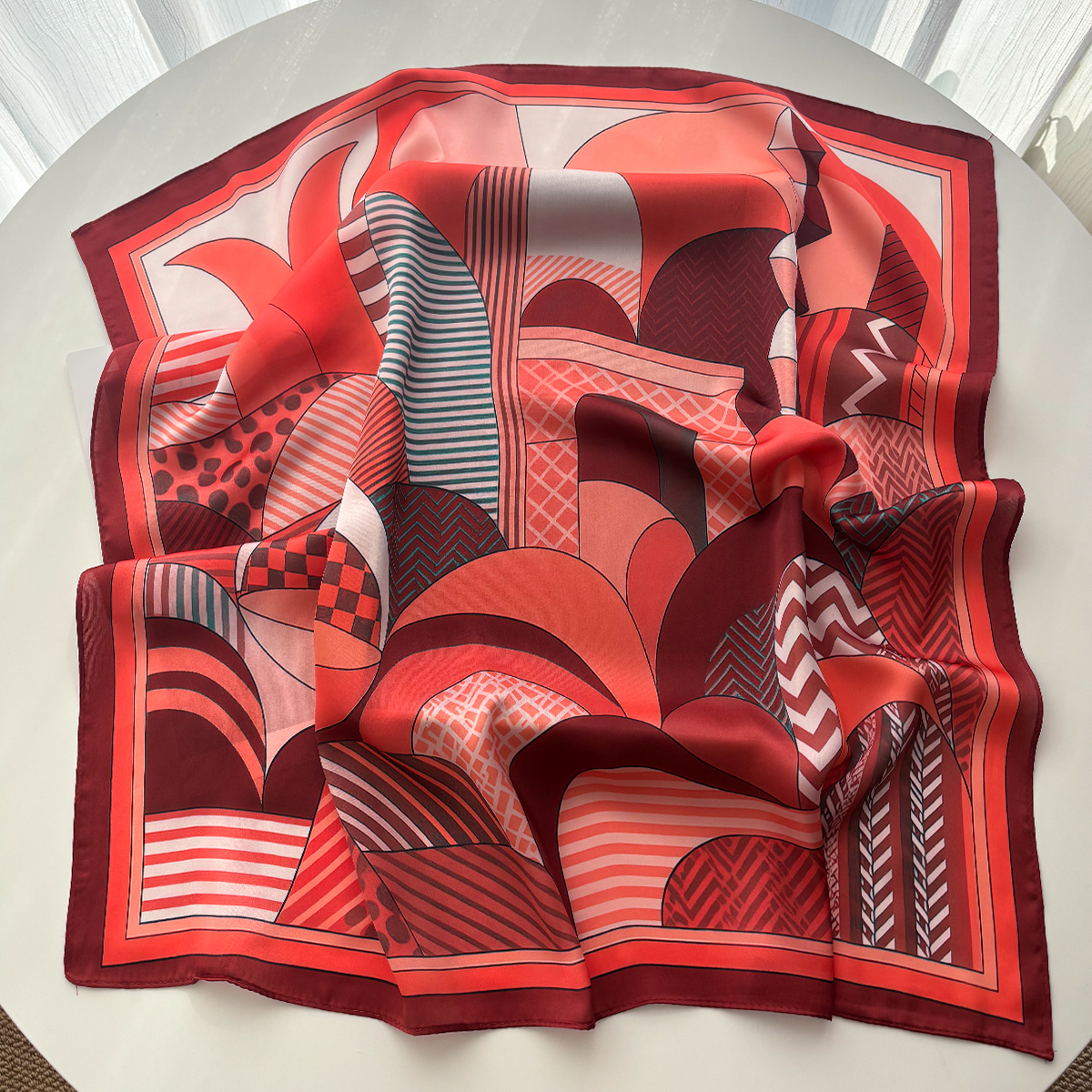 Luxury Square Scarf For Women  - Silk Neck Scarf reseña y precio