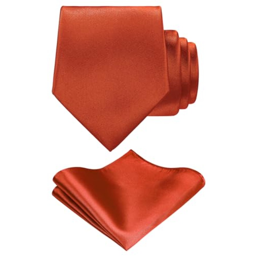 Solid Satin Woven dyed Color F - Pocket Square Set reseña y precio