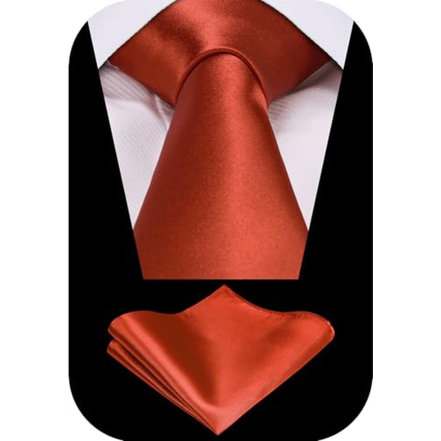 Solid Satin Woven dyed Color F - Pocket Square Set reseña y precio