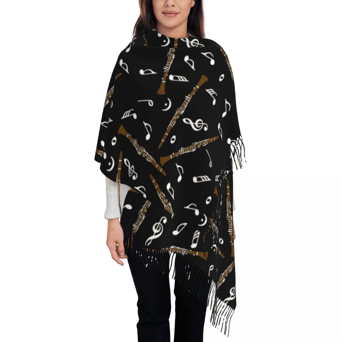 Womens Scarf with Tassel Clari - Pashmina Wrap Large reseña y precio