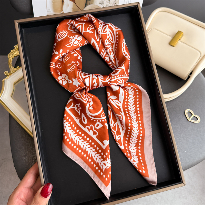 1Pc cashew print fashion silk  - Silk Neck Scarf reseña y precio