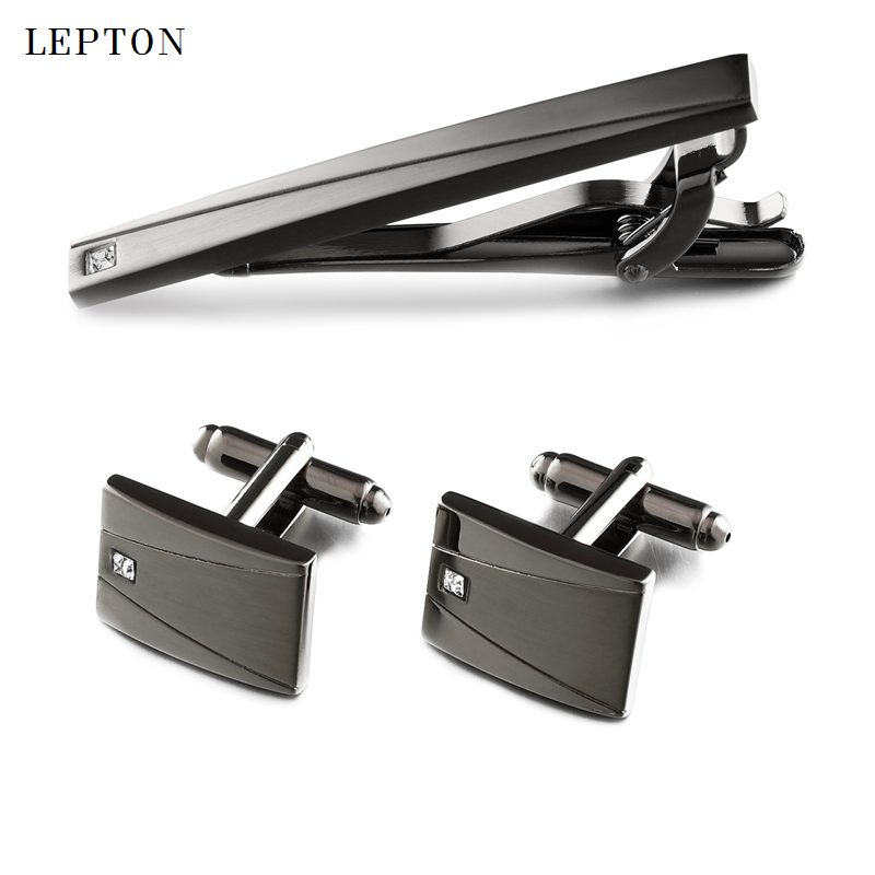 Classic Black Cufflinks & Tie  - Tie Bar Set Gift reseña y precio