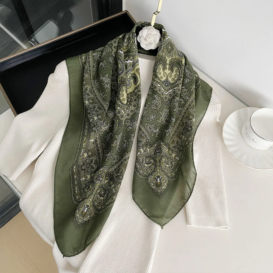 New Fashion 70X70cm Women's Sc - Bandana Cotton reseña y precio
