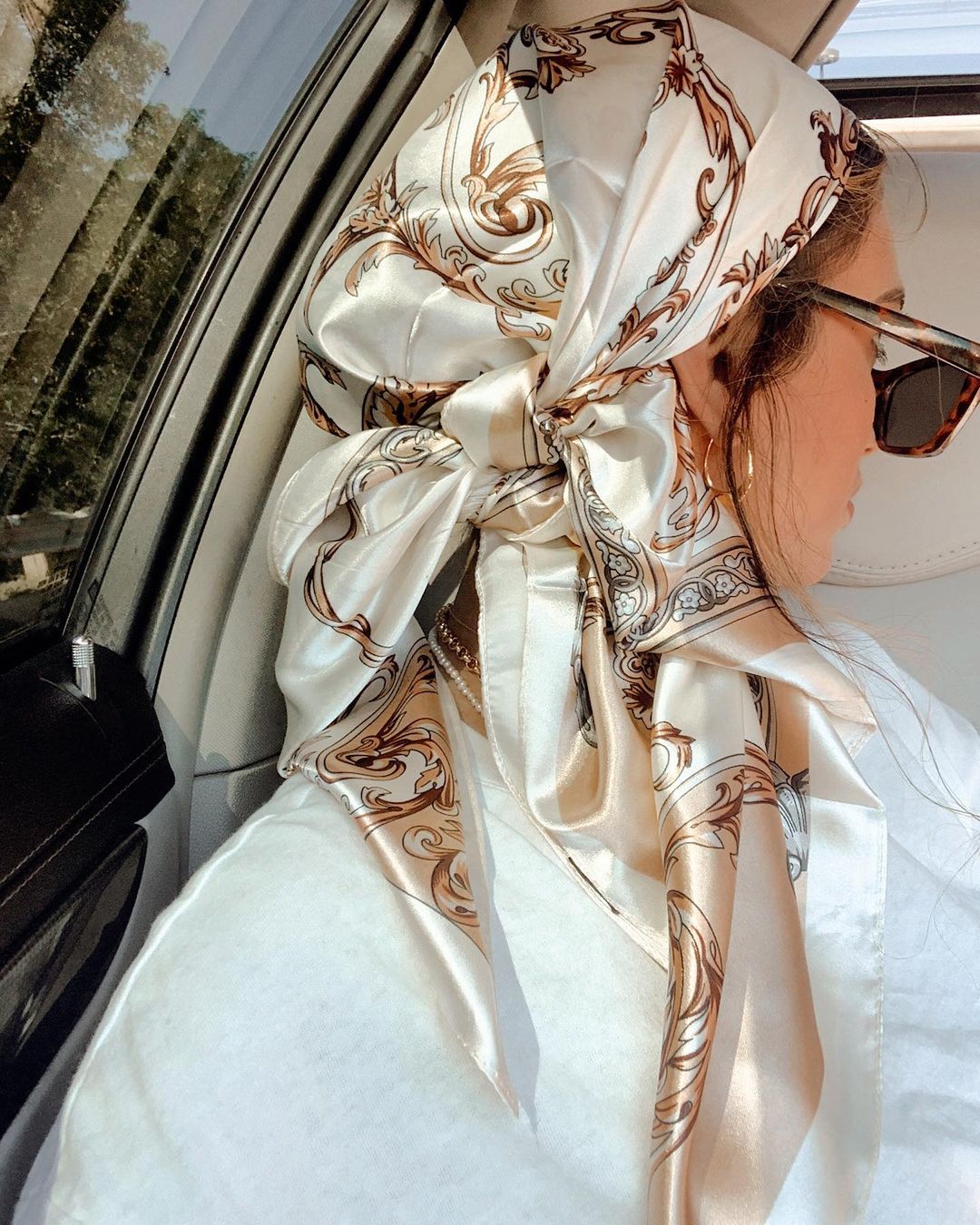 Satin Square Scarf Women Musli - Silk Neck Scarf reseña y precio