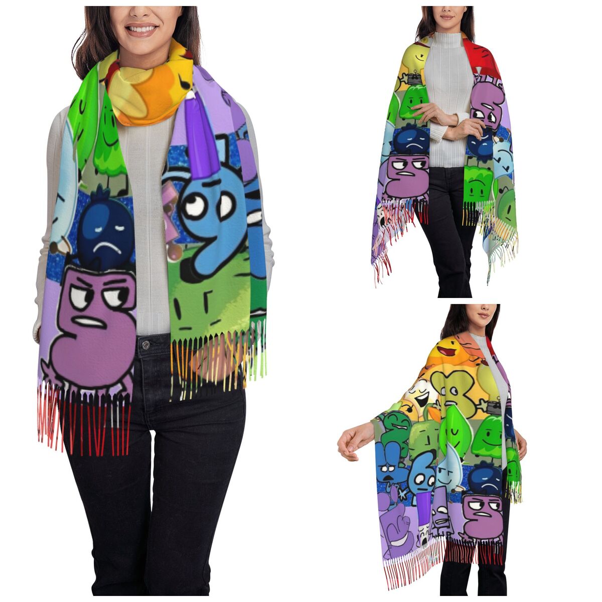 Bfding Cartoon Shawl Wrap for  - Pashmina Wrap Large reseña y precio